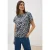 Cecil Dames Shirt met print en rimpels in Blauw