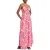 Scotch & Soda Maxi Waisted Dress Disco Tie Dye Pop Pink