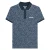 Lambretta Heren AW24 Paisley Tonal Polo Shirt (Marine/Donkerblauw)