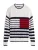 TOMMY HILFIGER Trui ‘BRETON’  navy / rood / wolwit