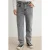 TRENDYOL MAN Heren Grijs Effen Baggy Normale taille Jeans