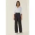 Hoge Taille Gestreepte Rechte Broek