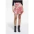 The Kooples Short Skirt With Small Pocket Detail Side Slot Red / White