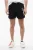 Donker gewassen shorts met logoborduursel in zwart
