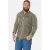 Jan Vanderstorm loose fit overshirt +FIT Collectie Plus Size – olijfgroen