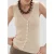 Mango gebreid vest zand