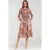 Middenlange viscose blousejurk voor dames Nife