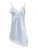 ONLY Jurk ‘ONLBella’  duifblauw / wit