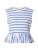 EDITED Shirt ‘Davinia’  blauw / wit