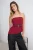 TRENDYOLMİLLA Dames Rood Effen Mouwloos Regular fit Blouses