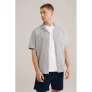 WE Fashion linnen casual overhemd grijs