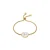Luxenter armband in wit parelmoer afgewerkt in 18K geel goud – Alfabet