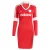 ADIDAS ORIGINALS Jurk ‘FOOTIE’  rood / wit