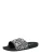 Versace Jeans Couture Muiltjes ‘FONDO SLIDE DIS. SQ1’  zwart / wit