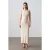Geribbeld Mouwloos Bodycon Maxi Jurk