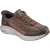 Skechers Contour Foam Cordelux Textiel Heren Bruine Cozycord/Pu Sneakers