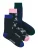 JACK & JONES Sokken ‘JACTODD FLOWER’  blauw / nachtblauw / spar / rosa