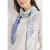 Cecil Dames Sjaal met burn-outpatroon in Blauw