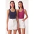 Fitted U-hals Gebreide 2-Pack Tanktop