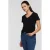 Anytime T-shirt met V-hals zwart