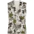 Mouwloze top met V-hals en botanische schets