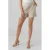 VERO MODA high waist regular fit short VMJESMILO met linnen beige