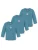 normani Shirt ‘Taupo’  blauw gemêleerd / wit