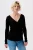 Noppies maternity ribgebreide zwangerschaps- en voedingslongsleeve Sara zwart