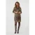 EsQualo Dress Sequins Zigzag Print