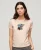 Superdry Vrouwen Aansluitend Tattoo-T-shirt met Borduursel Roze