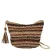 Sarlini raffia crossbody tas bruin