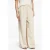 comma satijnen wide leg regular waist casual broek beige