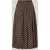 Opus Uitlopende maxi-rok met all-over motief model ‘Ribane doty’