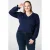 MS Mode gebreide trui donkerblauw met lurex