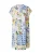 Emily Van Den Bergh Jurk  blauw / citroen / lichtrood / wit