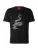 HUGO Shirt ‘Discorb’  donkergrijs / lichtgroen / zwart