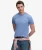 Essential Gestapeld Logo Geborduurde T-shirt Blue