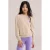WE Fashion sweater met backprint – beige