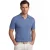 Polo Baileys v-hals blauw korte mouw gestreept