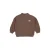 LEVV sweater met backprint – bruin