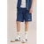 WE Fashion Blue Ridge sweatshort donkerblauw