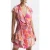 Reiss Marseille-printed Dress Pink/coral