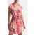 Reiss Marseille Printed Mini Dress — Pink/coral