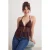 TRENDYOLMİLLA Dames Bruin Tie-dye print Kort Relaxed fit Blouses