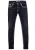 Jeansbroek “LEVIN” in Zwart Gebruikt met witte contrasterende stiksels