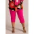 Colletta slim regular waist bermuda short roze