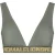 Malelions Women Venetian Bikini Top | Army Green