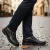 Outfielder Outfielder Veterschoenen zwart Leer