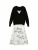Desigual Jurk  zwart / wit