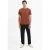 No Excess T-shirt Crewneck Solid Basic Terra